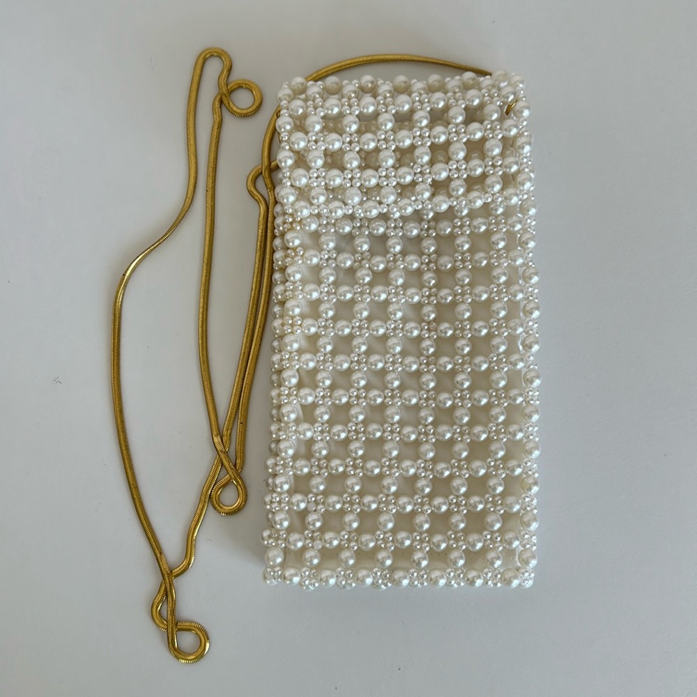 Target Pearl Cell Phone Purse with Gold Strap